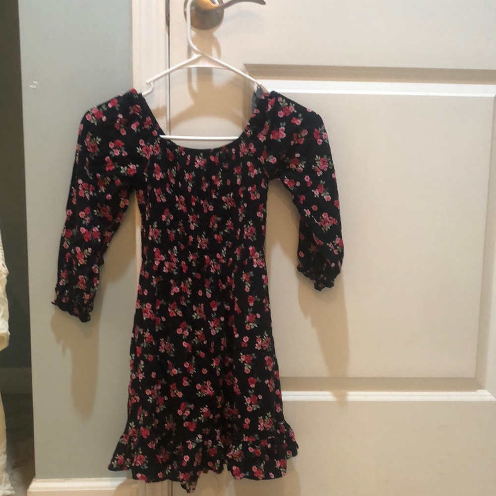 Chenault Pink Red Puff Sleeve Sundress